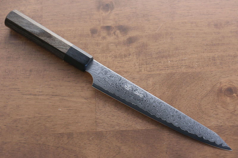 Seisuke VG10 33 Couche de Damas Kiritsuke Petty,Utilité  180mm Bois de pakka Gris Manipuler - japanny-FR