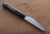 Seisuke VG10 33 Couche de Damas Kiritsuke Petty,Utilité  105mm Bois de pakka Gris Manipuler - japanny-FR