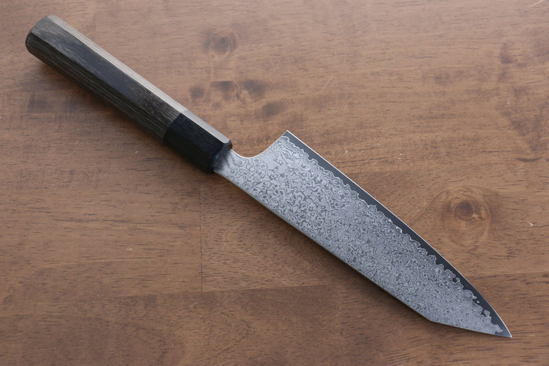 Seisuke VG10 33 Couche de Damas Kiritsuke Santoku  165mm Bois de pakka Gris Manipuler - japanny-FR