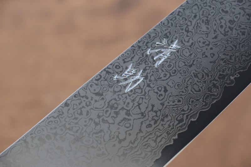 Seisuke VG10 33 Couche de Damas Kiritsuke Santoku  165mm Bois de pakka Gris Manipuler - japanny-FR