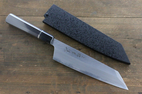 Sakai Takayuki Homura Acier Bleu No.2 Kengata Gyuto  225mm Bois d'ébène Manipuler - japanny-FR