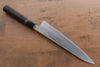 Seisuke Acier suédois Gyuto  240mm Marrons brûlés Manipuler - japanny-FR