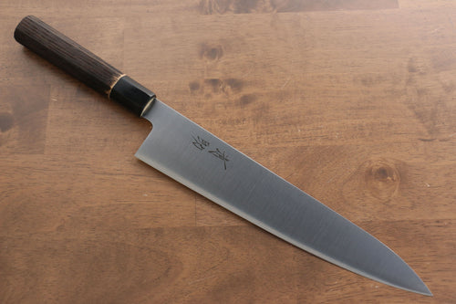 Seisuke Acier suédois Gyuto  270mm Marrons brûlés Manipuler - japanny-FR