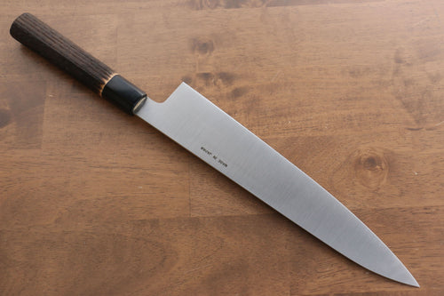 Seisuke Acier suédois Gyuto  270mm Marrons brûlés Manipuler - japanny-FR