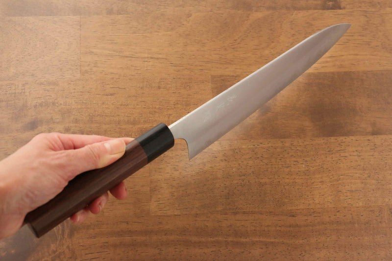 Yoshimi Kato Super Bleu Migaki Terminé Gyuto  210mm Shitan Manipuler - japanny-FR