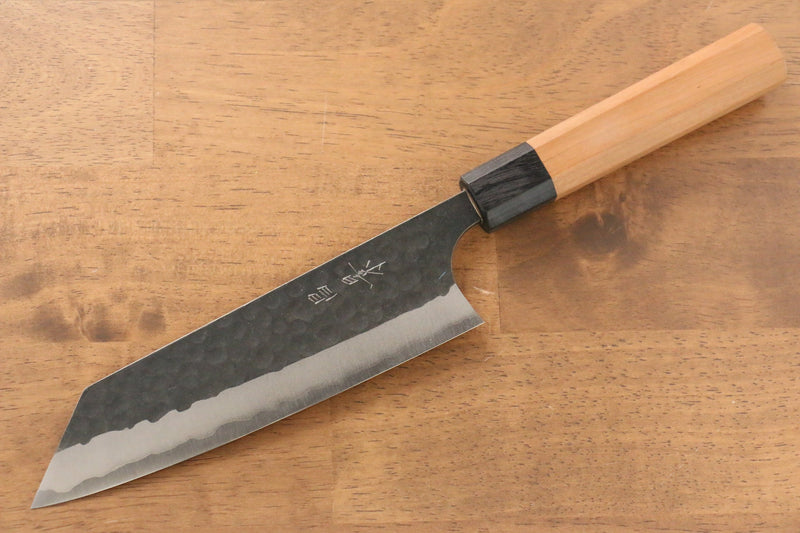 Masakage Koishi Super Bleu Finition noire Bunka  165mm Cerisier américain Manipuler - japanny-FR