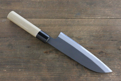 Mutsumi Hinoura Acier Blanc Kurouchi Santoku  165mm - japanny-FR