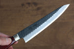 Seisuke Super Bleu Martelé Kurouchi Petite-utilité  135mm Bois de pakka rouge Manipuler - japanny-FR