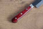 Seisuke Super Bleu Martelé Kurouchi Petite-utilité  135mm Bois de pakka rouge Manipuler - japanny-FR