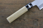 Mutsumi Hinoura Acier Blanc Migaki Terminé Santoku  165mm - japanny-FR