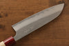 Masakage Yuki Acier Blanc No.2 Nashiji Santoku 165mm Manipuler Magnolia - japanny-FR