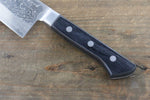 Takayuki Iwai VG10 Damas Santoku  165mm Bois de Pakka Manipuler - japanny-FR