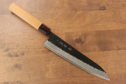 Sakai Takayuki Super Bleu Martelé Finition noire Gyuto  210mm - japanny-FR