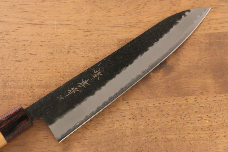 Sakai Takayuki Super Bleu Martelé Finition noire Gyuto  210mm - japanny-FR