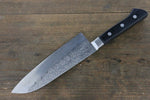 Takayuki Iwai ZDP189 Martelé Santoku  170mm Bois de Pakka Manipuler - japanny-FR