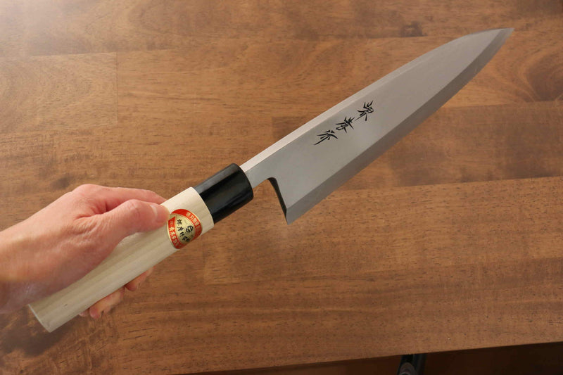 Sakai Takayuki Kasumitogi Acier Blanc Deba  240mm Magnolia Manipuler - japanny-FR