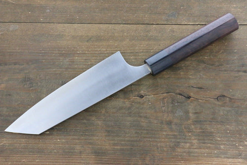 Shungo Ogata Acier Blanc No.2 Damas Bunka  165mm Shitan Manipuler - japanny-FR