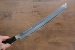 Sakai Takayuki Zangetsu Acier Blanc No.1 Sakimaru Yanagiba  330mm Bois d'ébène Manipuler avec Gaine - japanny-FR