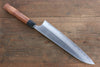 Seisuke Acier Blanc Migaki Terminé Gyuto  240mm Honduras Manipuler - japanny-FR