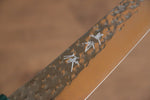 Yu Kurosaki Senko Ei R2/SG2 Martelé Petite-utilité  150mm Shitan(férule:Bois de Pakka vert) Manipuler - japanny-FR