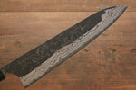 Shungo Ogata Acier Blanc No.2 Kurouchi Damas Gyuto  240mm Shitan Manipuler - japanny-FR