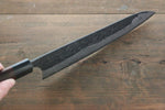 Shungo Ogata Acier Blanc No.2 Kurouchi Damas Gyuto  240mm Shitan Manipuler - japanny-FR