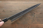 Shungo Ogata Acier Blanc No.2 Kurouchi Damas Sujihiki  240mm Shitan Manipuler - japanny-FR