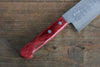 Nao Yamamoto VG10 Damaacus martelé Santoku  170mm Bois de pakka rouge Manipuler - japanny-FR