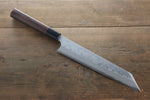 Hideo Kitaoka Acier Blanc No.2 Damas Kiritsuke Yanagiba  210mm Shitan Manipuler - japanny-FR