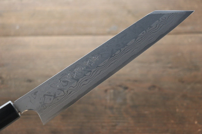 Hideo Kitaoka Acier Blanc No.2 Damas Kiritsuke Yanagiba  210mm Shitan Manipuler - japanny-FR