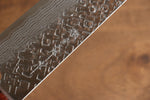Yoshimi Kato VG10 Martelé(carré) Santoku  170mm Bois de Pakka marron Manipuler - japanny-FR