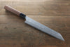 Hideo Kitaoka Acier Blanc No.2 Damas Kiritsuke Yanagiba  240mm Shitan Manipuler - japanny-FR