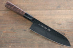 Sakai Takayuki Kurokage VG10 Martelé Revêtement en téflon Santoku  170mm Wenge Manipuler - japanny-FR