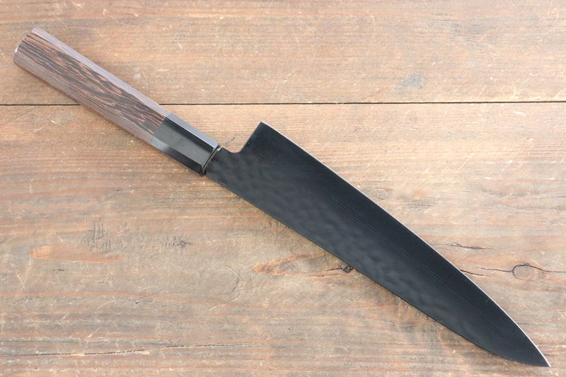 Sakai Takayuki Kurokage VG10 Martelé Revêtement en téflon Gyuto  210mm Wenge Manipuler - japanny-FR