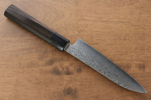 Makoto Kurosaki VG10 Damas Petite-utilité  135mm Bois d'ébène Manipuler - japanny-FR