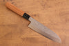 Tessen de Yamatsuka Tamahagane Damas Santoku  165mm Cerise sauvage Manipuler - japanny-FR