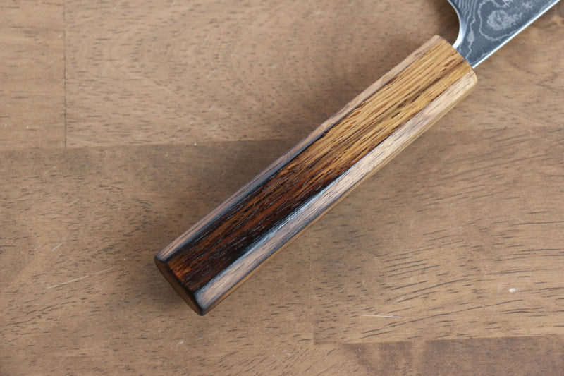 Katsushige Anryu VG10 Migaki Terminé Damas Petite-utilité  150mm Chêne Manipuler - japanny-FR