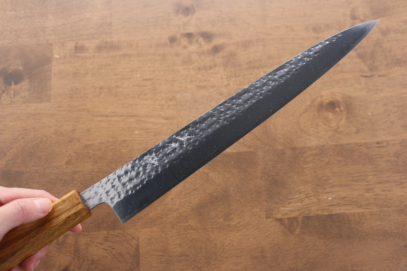 Yu Kurosaki Senko R2/SG2 Martelé Sujihiki  270mm Chêne vivant laqué Manipuler - japanny-FR