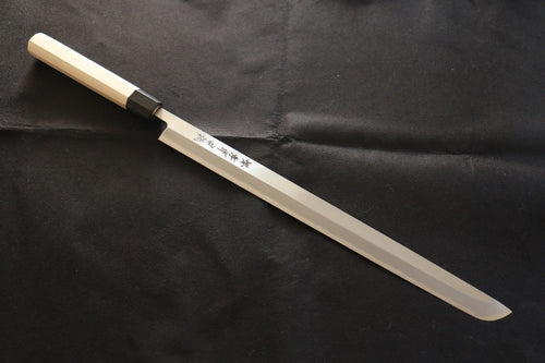 Sakai Takayuki Acier Blanc No.2 couteau à thon  450mm - japanny-FR