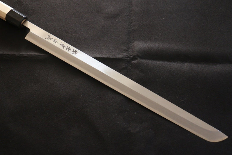 Sakai Takayuki Acier Blanc No.2 couteau à thon  450mm - japanny-FR