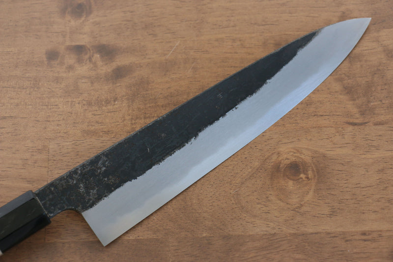 Kikuzuki Acier Blanc No.2 Finition noire Gyuto  240mm Magnolia Manipuler - japanny-FR