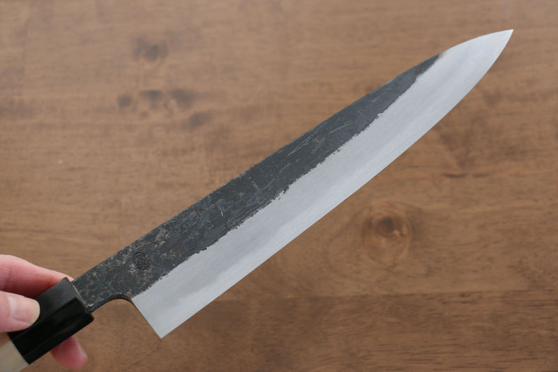 Kikuzuki Acier Blanc No.2 Finition noire Gyuto  240mm Magnolia Manipuler - japanny-FR