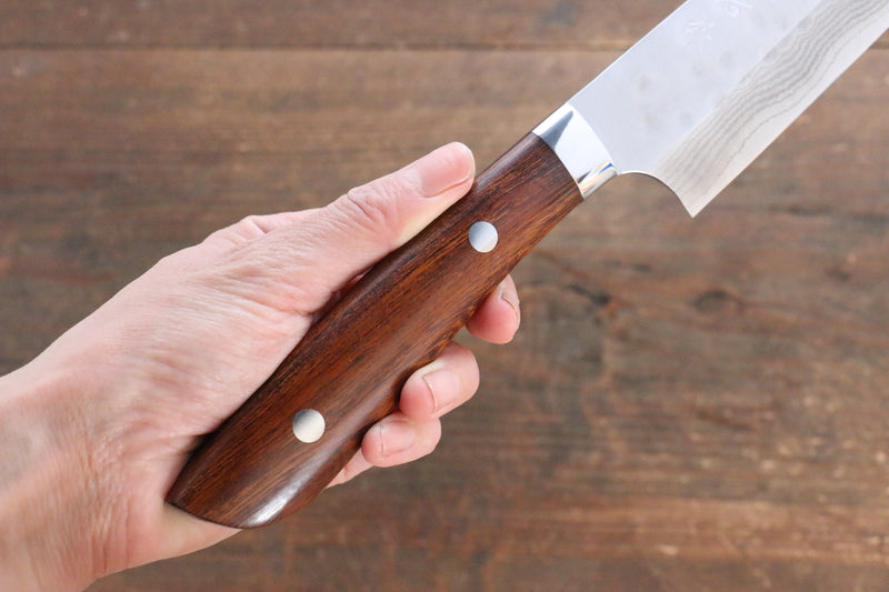 Takeshi Saji SRS13 Martelé(Maru) Kiritsuke Sujihiki  270mm Ironwood Manipuler - japanny-FR