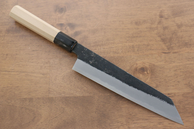 Kikuzuki Acier Blanc No.2 Finition noire Kirituke Gyuto  210mm Magnolia Manipuler - japanny-FR