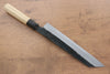 Kikuzuki Acier Blanc No.2 Finition noire Kirituke Gyuto  240mm Magnolia Manipuler - japanny-FR