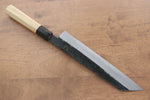 Kikuzuki Acier Blanc No.2 Finition noire Kirituke Gyuto  240mm Magnolia Manipuler - japanny-FR