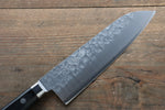 La lame de Takamura VG10 Martelé Santoku  170mm Bois de pakka noir Manipuler - japanny-FR