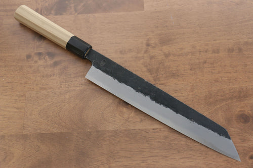 Kikuzuki Acier Blanc No.2 Finition noire Kirituke Gyuto  270mm Magnolia Manipuler - japanny-FR