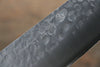 La lame de Takamura VG10 Martelé Santoku  170mm Bois de pakka noir Manipuler - japanny-FR