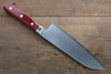 La lame de Takamura SG2 Santoku  170mm Bois de pakka rouge Manipuler - japanny-FR